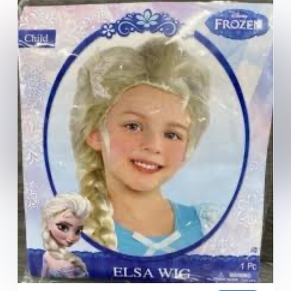 NWT Elsa Wig from Disney frozen Halloween Costume Modern Wig One Size Child US